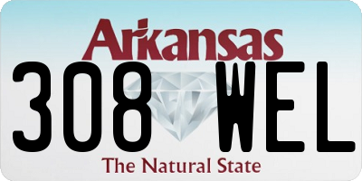 AR license plate 308WEL