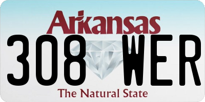 AR license plate 308WER