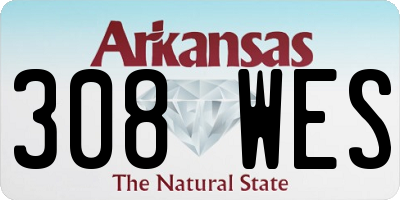 AR license plate 308WES