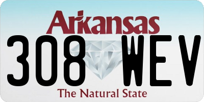 AR license plate 308WEV