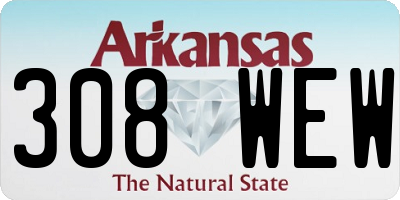 AR license plate 308WEW