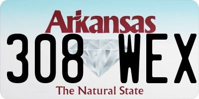 AR license plate 308WEX