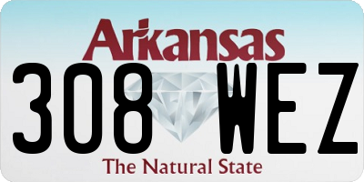AR license plate 308WEZ