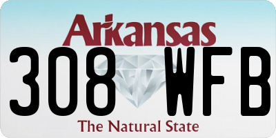 AR license plate 308WFB