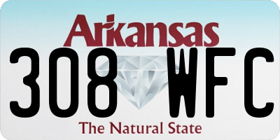 AR license plate 308WFC