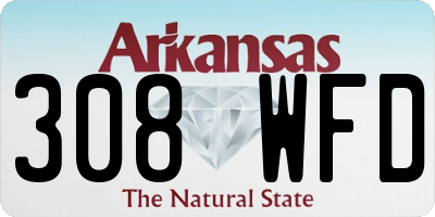 AR license plate 308WFD