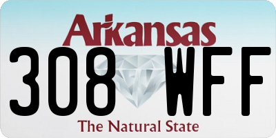 AR license plate 308WFF