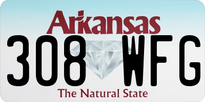 AR license plate 308WFG