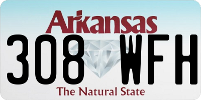 AR license plate 308WFH