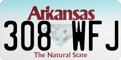 AR license plate 308WFJ