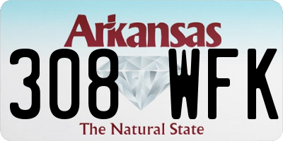 AR license plate 308WFK
