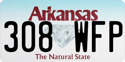 AR license plate 308WFP