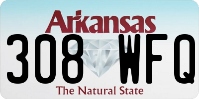 AR license plate 308WFQ
