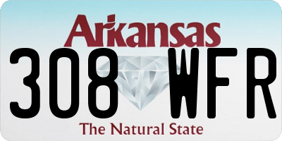 AR license plate 308WFR