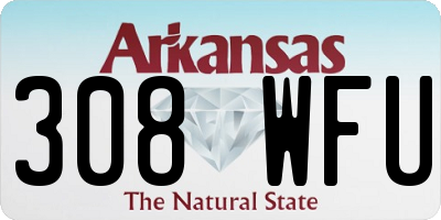 AR license plate 308WFU