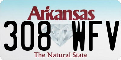 AR license plate 308WFV