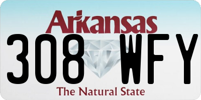 AR license plate 308WFY