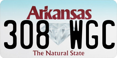AR license plate 308WGC