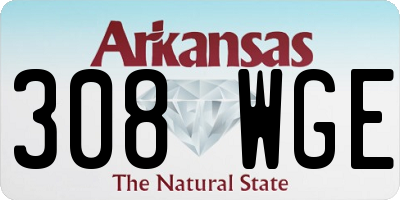 AR license plate 308WGE
