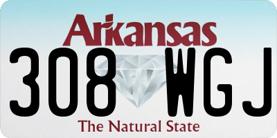AR license plate 308WGJ