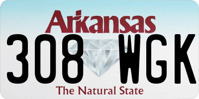 AR license plate 308WGK