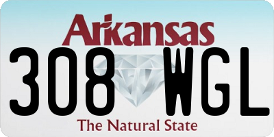 AR license plate 308WGL