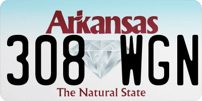 AR license plate 308WGN