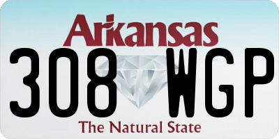 AR license plate 308WGP