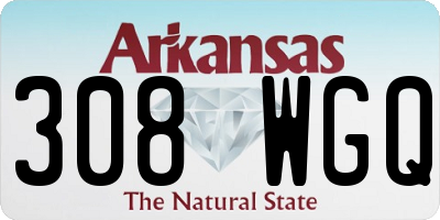 AR license plate 308WGQ