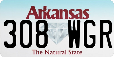 AR license plate 308WGR