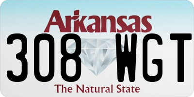 AR license plate 308WGT