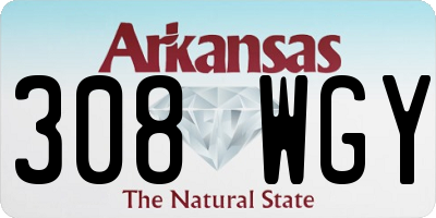 AR license plate 308WGY