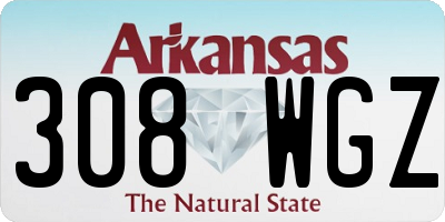 AR license plate 308WGZ