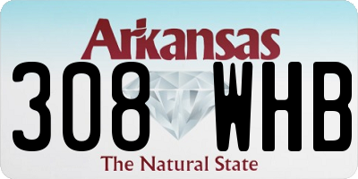 AR license plate 308WHB