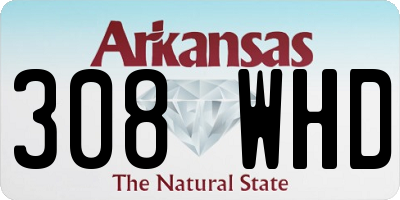 AR license plate 308WHD