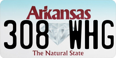 AR license plate 308WHG