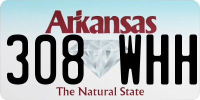 AR license plate 308WHH