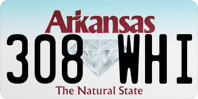 AR license plate 308WHI