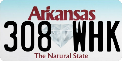 AR license plate 308WHK