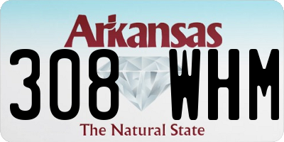 AR license plate 308WHM