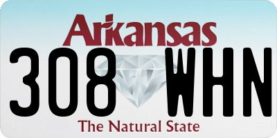 AR license plate 308WHN