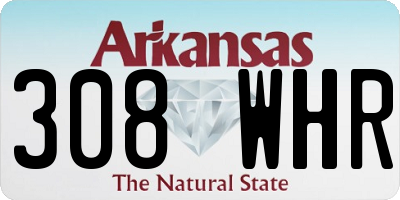 AR license plate 308WHR