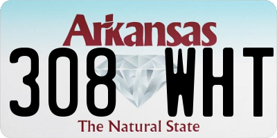 AR license plate 308WHT