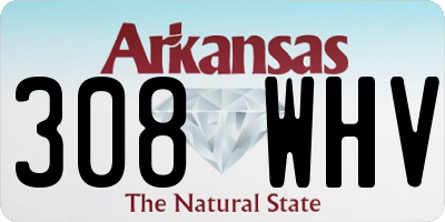 AR license plate 308WHV