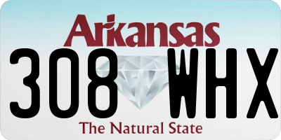 AR license plate 308WHX