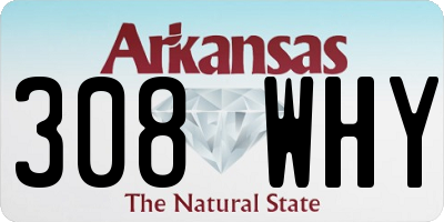 AR license plate 308WHY
