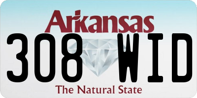 AR license plate 308WID