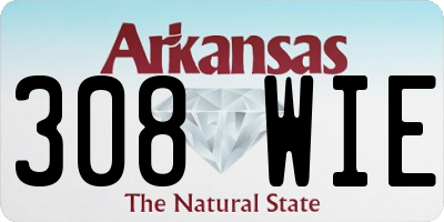 AR license plate 308WIE
