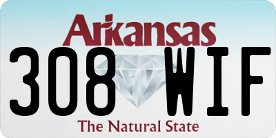 AR license plate 308WIF