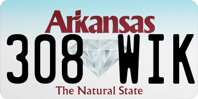 AR license plate 308WIK